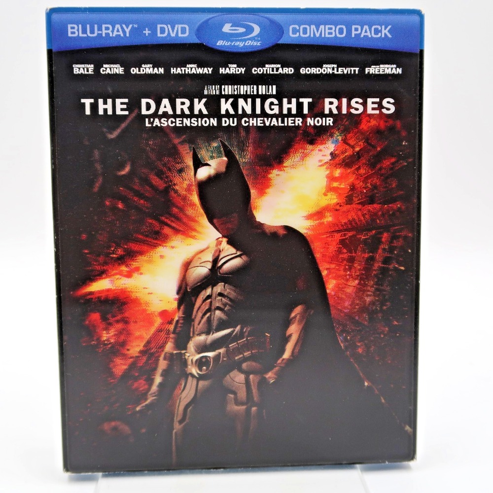 The Dark Knight Rises Blu-ray DVD Christian Bale Tom Hardy Anne Hathaway 2012